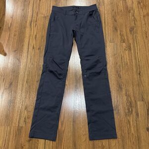 Prana Halle Straight Pants Womens 6 Stretch Nylon Hiking Convertible Gray